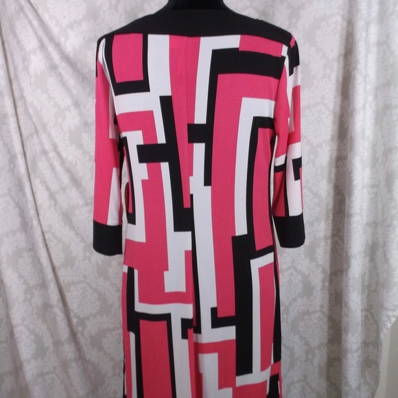 Brand New Emma&Michele Retro Color Block Dress M - Picture 7 of 8